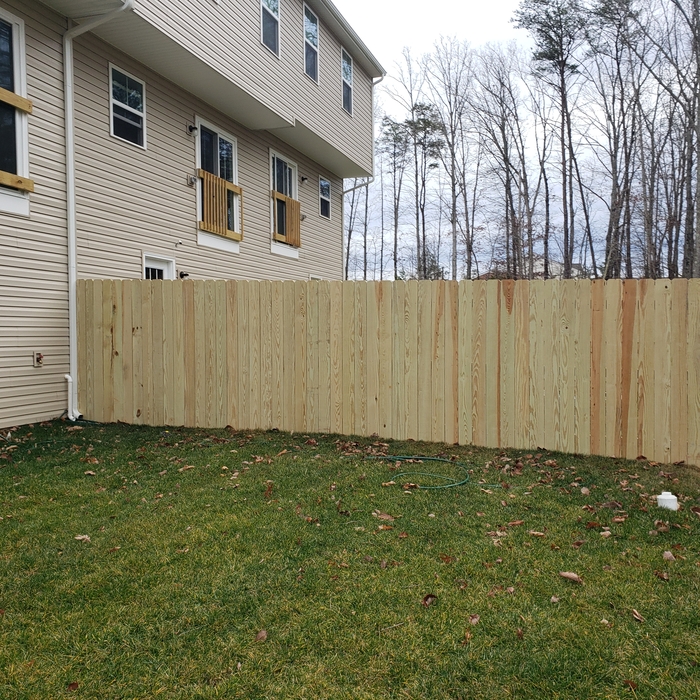 6ft solid dog ear fence