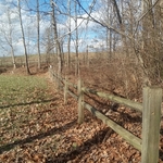 Split rail fence