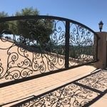 Aluminum Metal Scrolls Gate