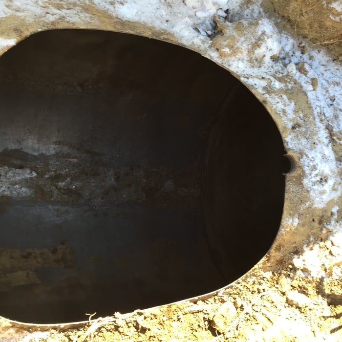 asbbestos/oil tank