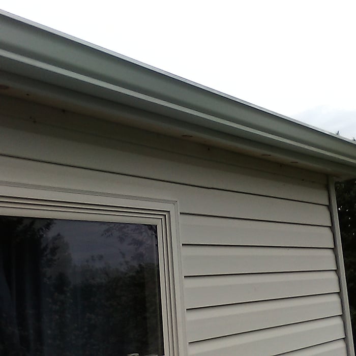 Underhang fascia new gutter new