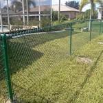 4ft Green Vinyl Chain Link Fence