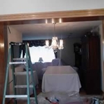 new entrance into family room remodel