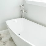Elegant Contemporary curb-less walking in Shower