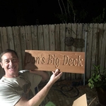 Sign for Deck