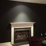 Accent wall in Family Room