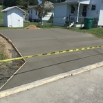 New double-wide driveway