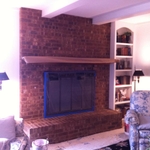 Brick Fireplace