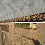 Before Picture of Very Dirty Gutters!