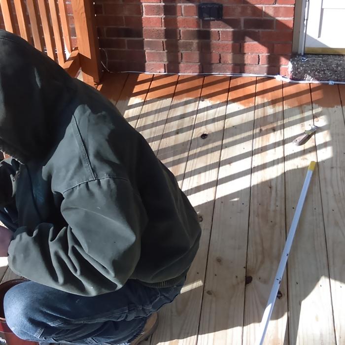 before pic of deck