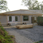 Main entrance under construction
