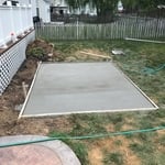 Concrete Pad for a Hot Tub