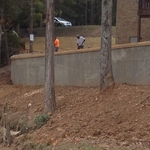 Colored Concrete Retainin