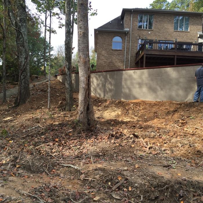 Colored Concrete Retainin