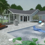 Exterior new - enjoy the pool