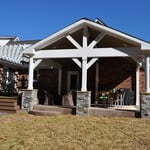Front View of Custom Porch