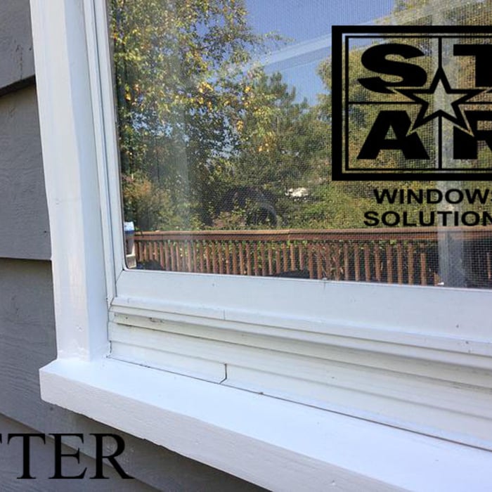 Sill and Brick molding replaced