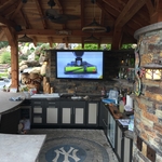 Outdoor TV install - Outdoor Bar