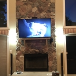 Pull down TV mount