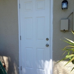 new door before paint