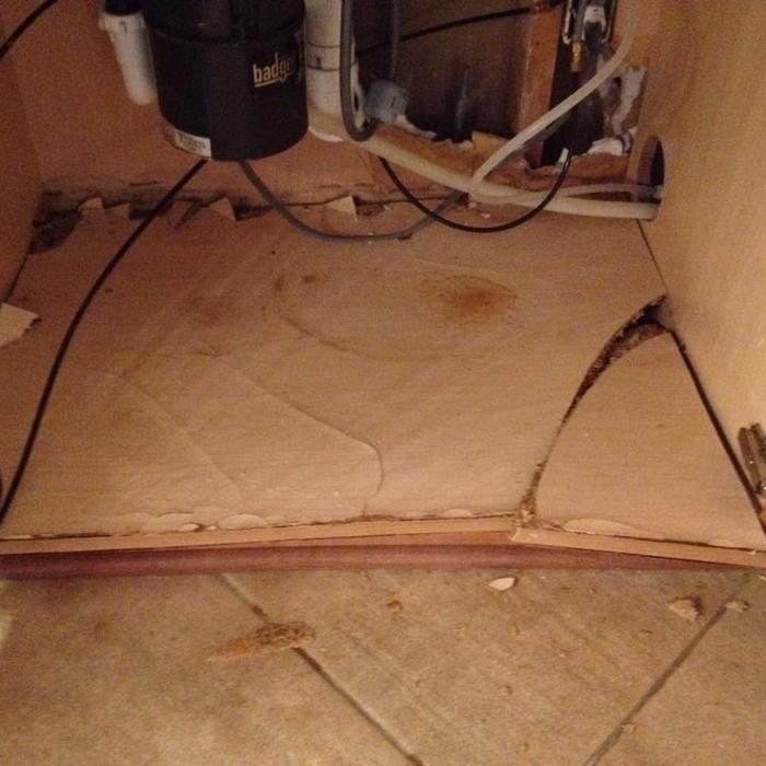 damaged bottom