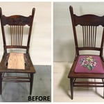 Needle point chair