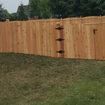 Solid Arched Fence | Height: 5ft