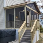 Screen in porch