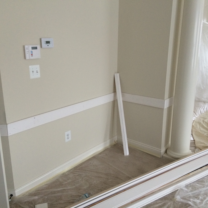 chair railing install