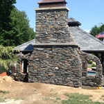 Back of the fireplace