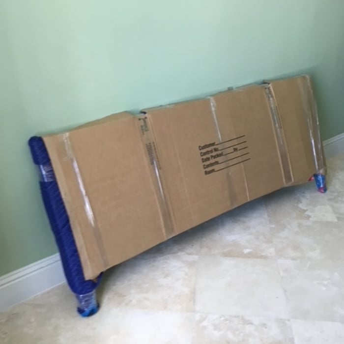 Glass footboard
