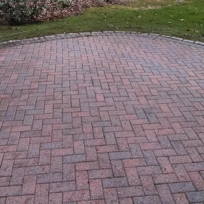 brick deck after