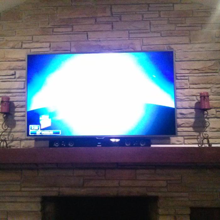 TV Mount Over Fireplace