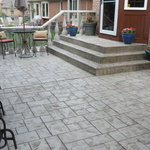 Stamped Patio Large Steps
