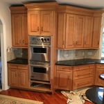 Before - Cabinets to be refinished.