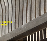 Teak before applying cleaner