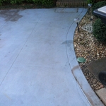 Painted, Cracked & Dirt Stained Patio