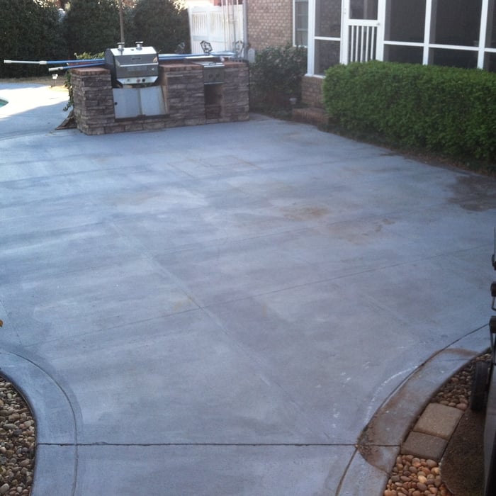 Painted & Cracked Patio