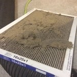 Dust that has accumulated in trunk line
