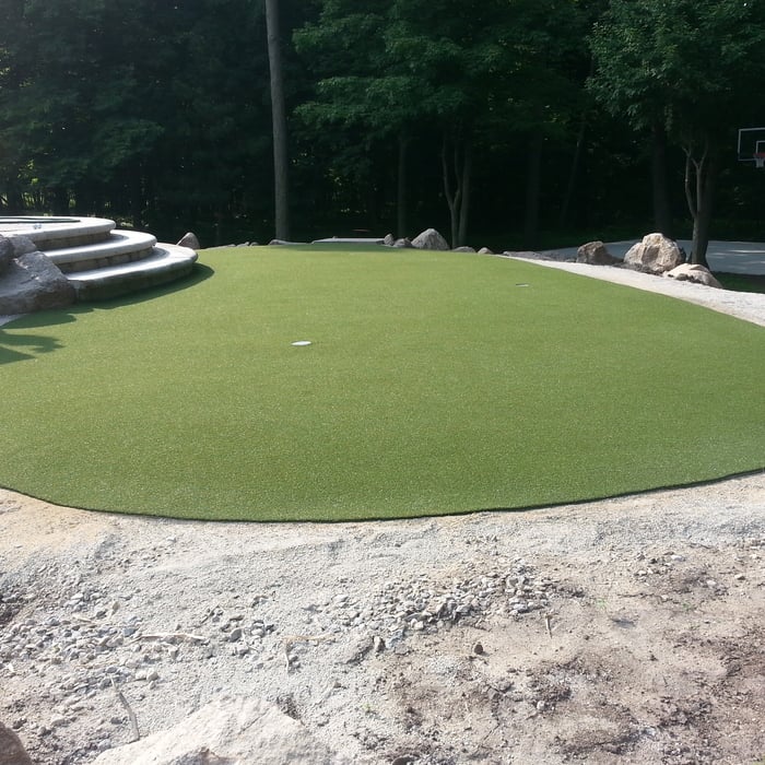 Green laid and secured