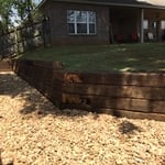 RR Tie Retaining Wall
