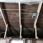 The attic before insulation