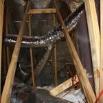 AFTER photo installation of reflective insulation