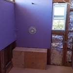 Shower Area During Rough Plumbing
