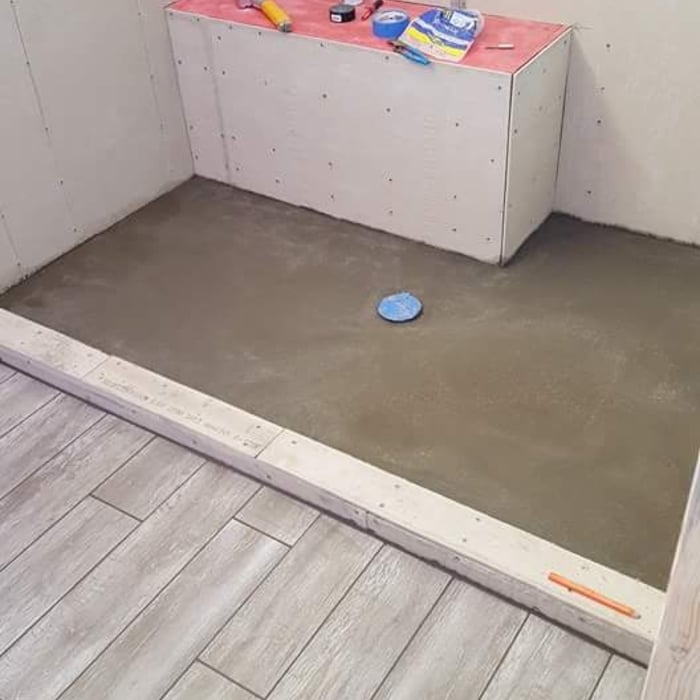 Shower Area Before Tile