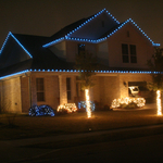 Blue C7 Christmas Lights