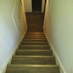 Vinyl flooring on the steps