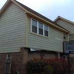 Hardie plank installed