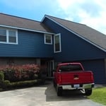 Finished Hardie plank siding