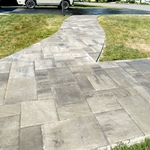 Paver walkway installation
